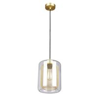 TONO: Mesh Internal & Clear Glass Oblong Pendant Lights