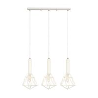 BLACKBAND & WHITEBAND Pendant Light 3x Bird Cage With Bar Base