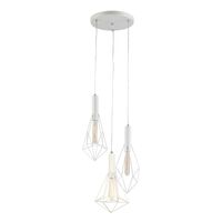 BLACKBAND & WHITEBAND Pendant Light 3x Bird Cage With Round Base