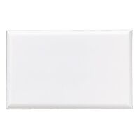 HPM Excel Blank Switch Plate White