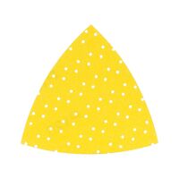 Sandpaper Triangle Dry | 220 Grit | Hook and Loop | Aluminium Oxide | by Wurth