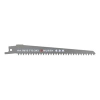 Sabre Saw Blade for Gypsum Plasterboard | 5 PCS | Curved & Plunge Cuts | 4.3 mm Teeth Spacing | by Wurth
