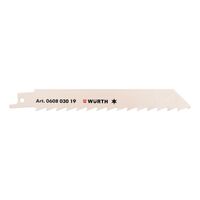 Sabre Saw Blade for Wood | 150mm Length | 8.5mm Teeth Spacing | Durable 1.25mm Thickness | @Set of 5 | by Wurth
