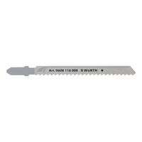 Construction Jigsaw Blade | T Shank Design | 3.0 mm Teeth Spacing | 5 Pieces | by Wurth