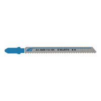 Metal Jigsaw Blade Set | T Shank Connection | 75mm Working Length | Sharpened Teeth for Clean Cuts | @Pack of 5 | by Wurth