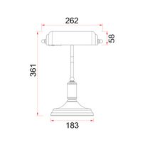 BANCA: Interior Banker Lamps with Cylindrical Shade