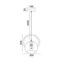 BELLA: Interior Small Dome Shape Pendant Lights