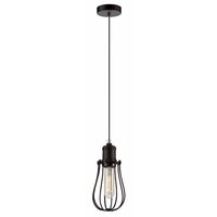 BLACKBAND Industrial Black Pear Shape Bird Cage Pendant Light
