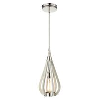 BONITO: Rustic Small Taupe / Winter Moss Wood Tear Drop Pendant Light