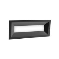 BRICKTRI: Exterior LED Tri-CCT Recessed Rectangular Frosted Diffuser Wall / Brick Lights IP65