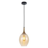 BROTE: Retro Interior Bronze Wine Glass Shape Pendant Lights