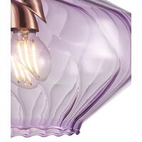 CAMPANA: Interior Wine Glass Shape Ribbed Pendant Lights