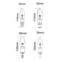 Candle LED Dimmable Globes Clear / Frosted Diffuser (4W)