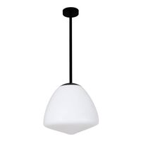 CIOTOLA: Interior Tipped Large Dome Frosted Glass Pendant Lights