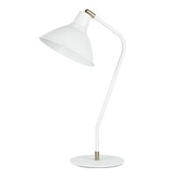 COLLO:  Cone Shade with Antique Brass Highlight Table Lamps