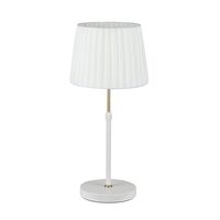CRECER: Interior Slanted Pleated Shade Height Adjustable Table Lamps