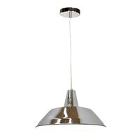 DIVO: Industrial Retro Dome Chrome Pendant Light