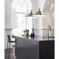 DIVO: Industrial Retro Dome Chrome Pendant Light