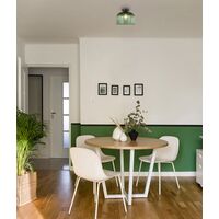 DIYVINTAJ: D.I.Y. Dome Ribbed Glass Batten Fix Ceiling Lights