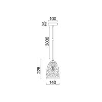 ESCAMA: Interior Iron Cage Ellipse Pendant Lights