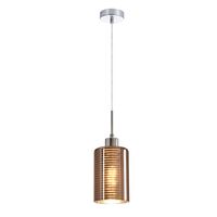 ESPEJO2: Interior Iron & Rose Gold Oblong Glass with Line Effect Pendant Lights
