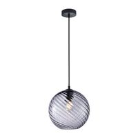 ESPIRAL: Interior Wine Glass Shade Wavy Finish Round Pendant Lights