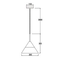 FINN: Scandinavian Blonde Wood & Opal Glass Wide Cone Pendant Light