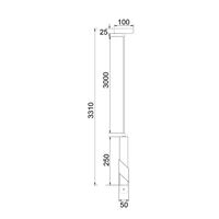 GOLDA: Interior Tube with Brass Highlight Pendant Lights