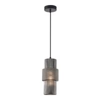 HUECA: Interior Double Cylinder Ribbed with Segment Pendant Lights