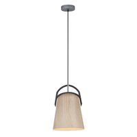 LEGNA: Retro Replica Wood Ellipse Shape Pendant Lights