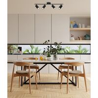 LENGAN: Interior Four Heads Adjustable Round Base Spot Lights