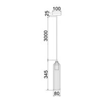 MANGA: Interior Glass Cylinder Pendant Lights