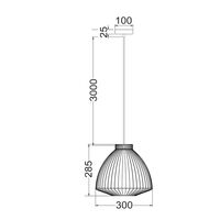 MANU: Modern Interior Cone (Concave) Wire Cage Pendant Lights
