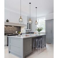 MARACA: Interior Glass Jar With Quadrilateral Segment Pendant Lights