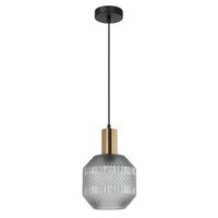 MARACA: Interior Glass Jar With Quadrilateral Segment Pendant Lights