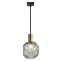 MARACA: Interior Glass Jar With Quadrilateral Segment Pendant Lights