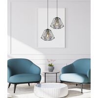 MARTE: Geometric Design Interior Iron Cage Pendant Lights