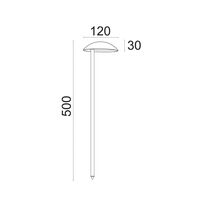MESTOLO: Exterior 12V LED Garden Fixed Anti-Glare Spike Lights IP65