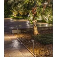 MESTOLO: Exterior 12V LED Garden Fixed Anti-Glare Spike Lights IP65