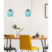 NETA: Interior Wine Glass Shade Segmented Pendant Lights