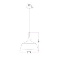 NORDIC: Modern Scandinavian Small Dome Shape Steel & Wood Pendant Lights