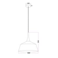 NORDIC: Modern Scandinavian Medium Dome Shape Steel & Wood Pendant Lights