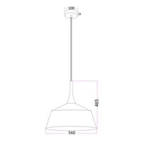 NORDIC: Modern Scandinavian Large Dome Shape Steel & Wood Pendant Lights