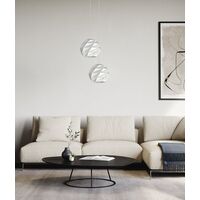 ORIGAMI: Interior Large Dome Carved Iron Origami Style Pendant Lights