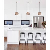 ORIGAMI: Interior Large Dome Carved Iron Origami Style Pendant Lights