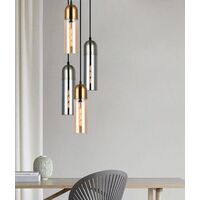 PASTILLE: Interior Round Top Cylinder Glass Pendant Lights