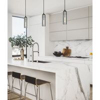 PASTILLE: Interior Round Top Cylinder Glass Pendant Lights