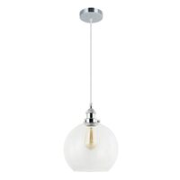 PESINI: Interior Wine Glass with Antique Brass/ Chrome Highlight Pendant Lights