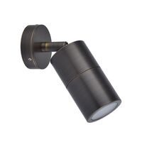 MR16 Exterior Wall Pillar Spot Lights (Rustic Brass) IP65