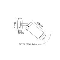GU10 Exterior Wall Pillar Spot Lights (Light Weight Copper) IP54